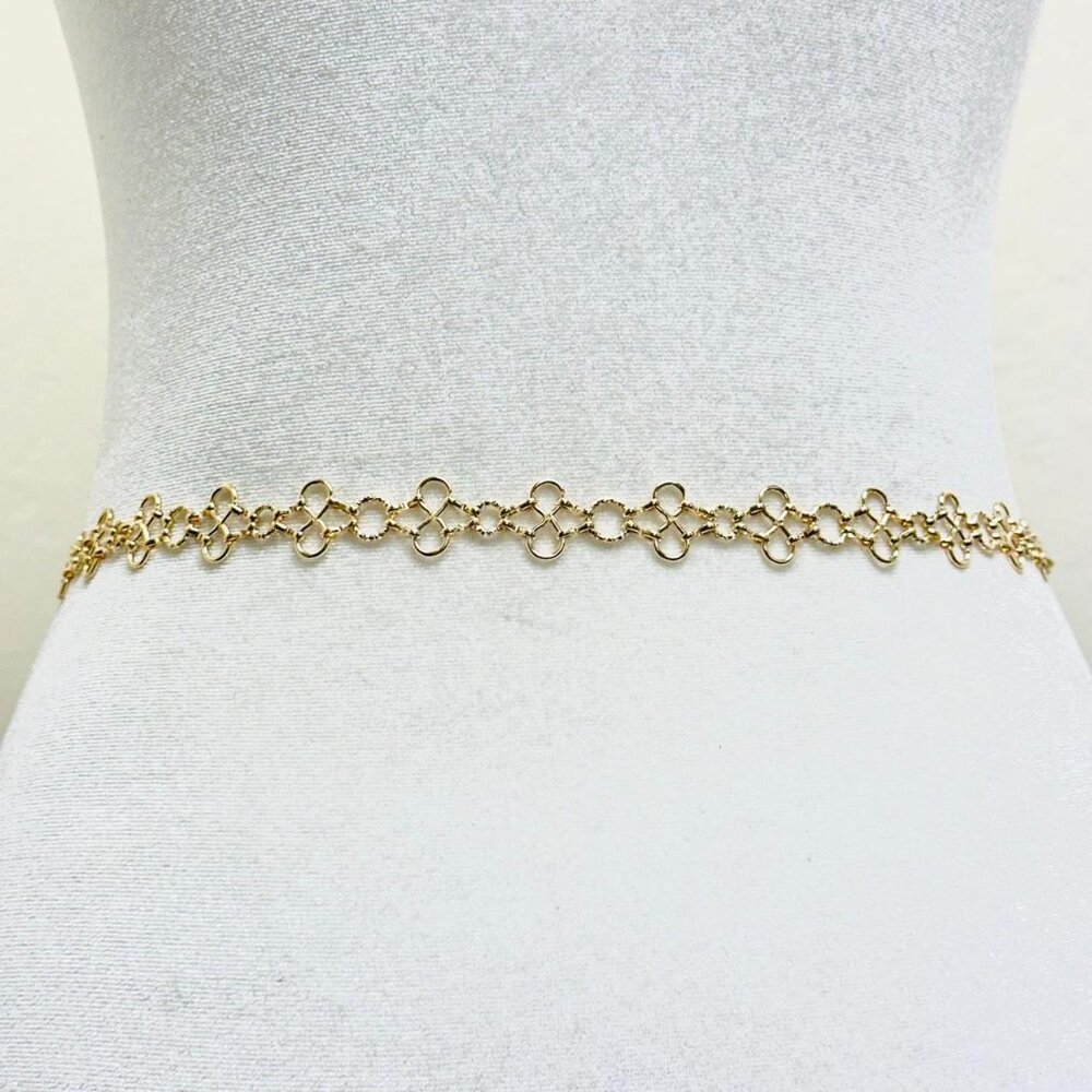 Y2K Gold waist chain belt - Picture 2 of 3